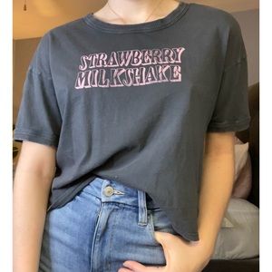 American Eagle Strawberry Milkshake Graphic Tee
